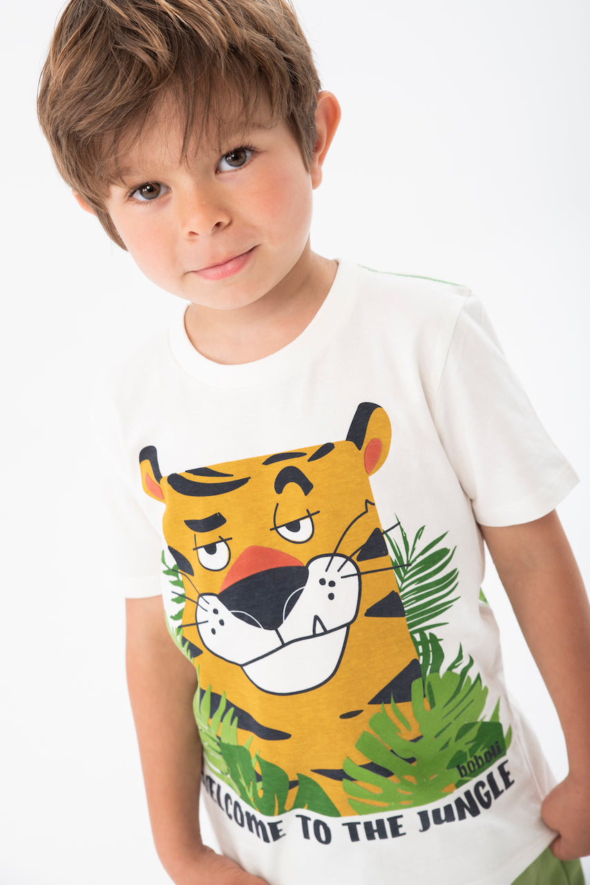 Conjunto playera con short tigre mini niño