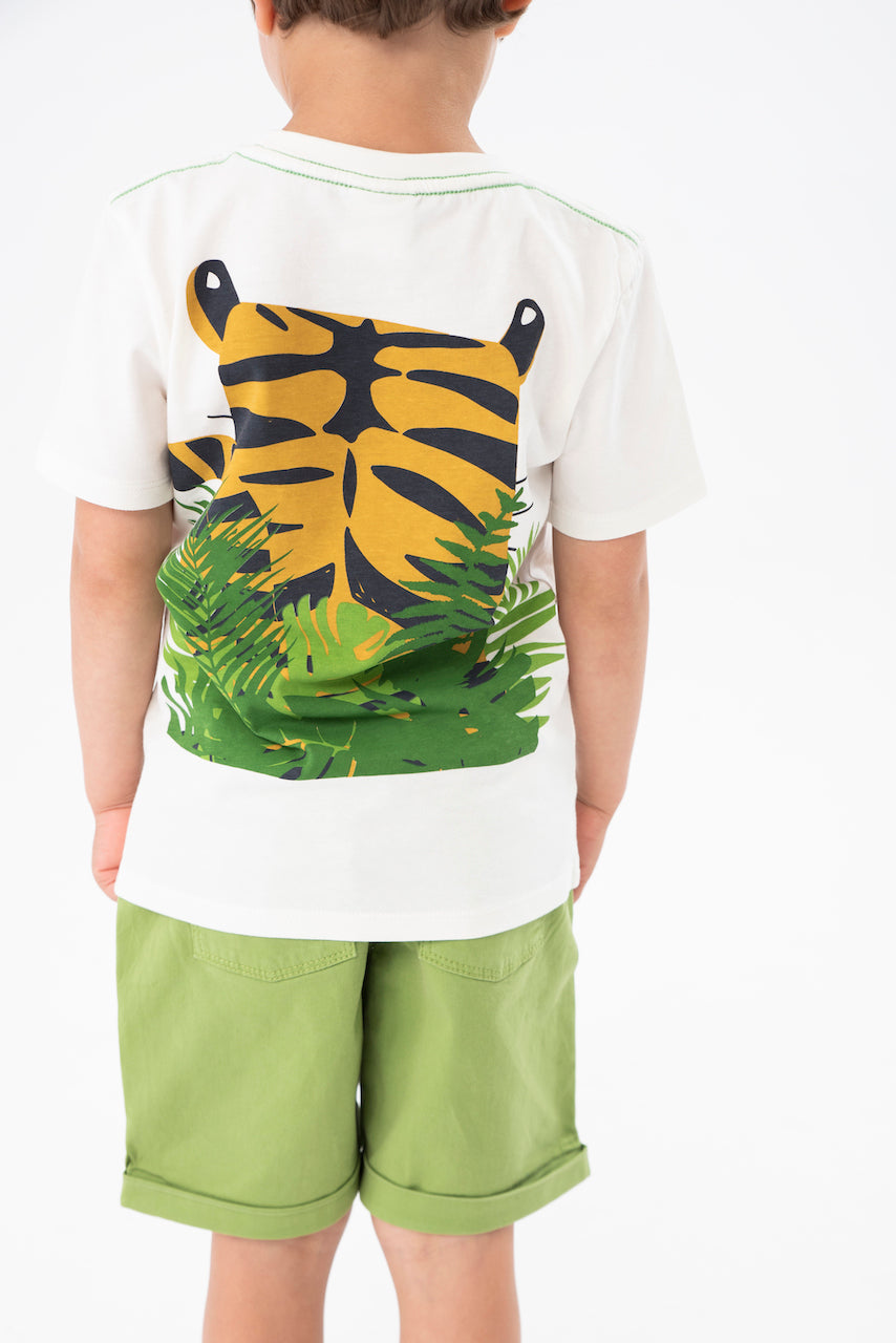 Conjunto playera con short tigre mini niño