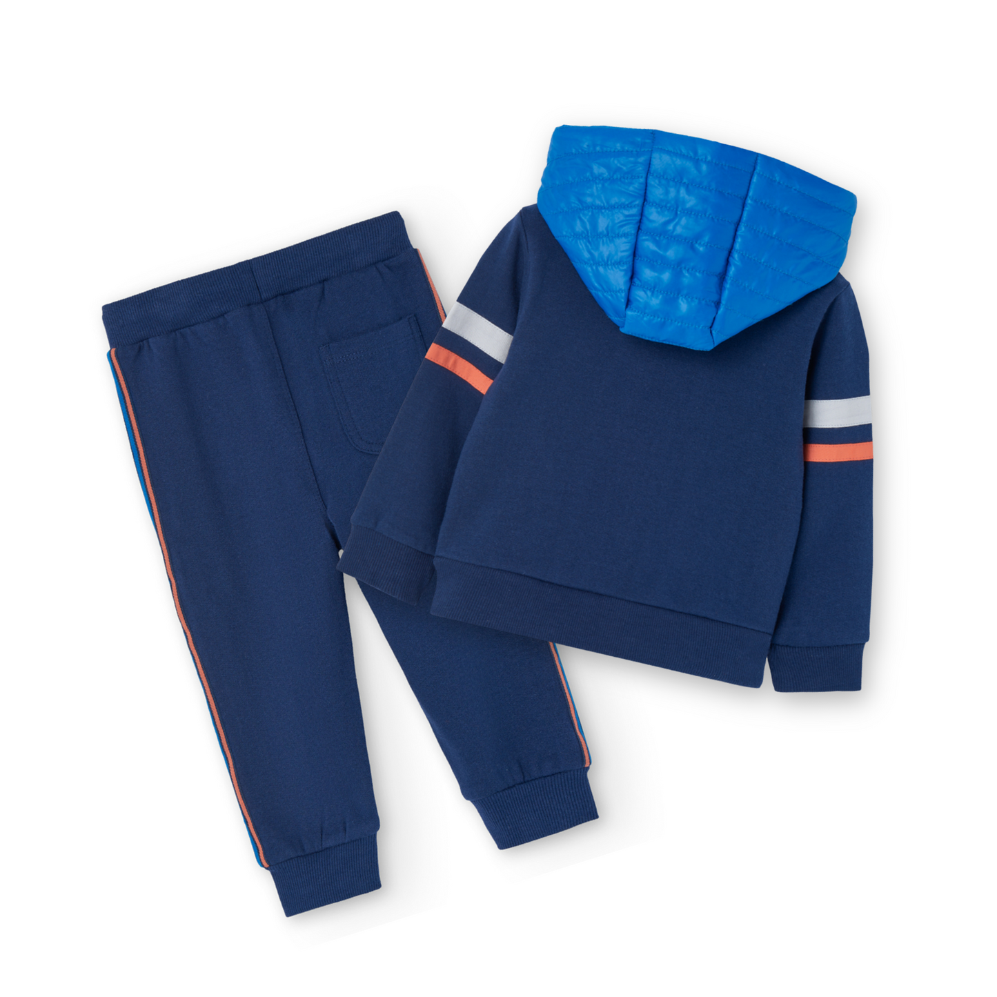 Conjunto de pants estampado azul para mini niño (2 piezas)