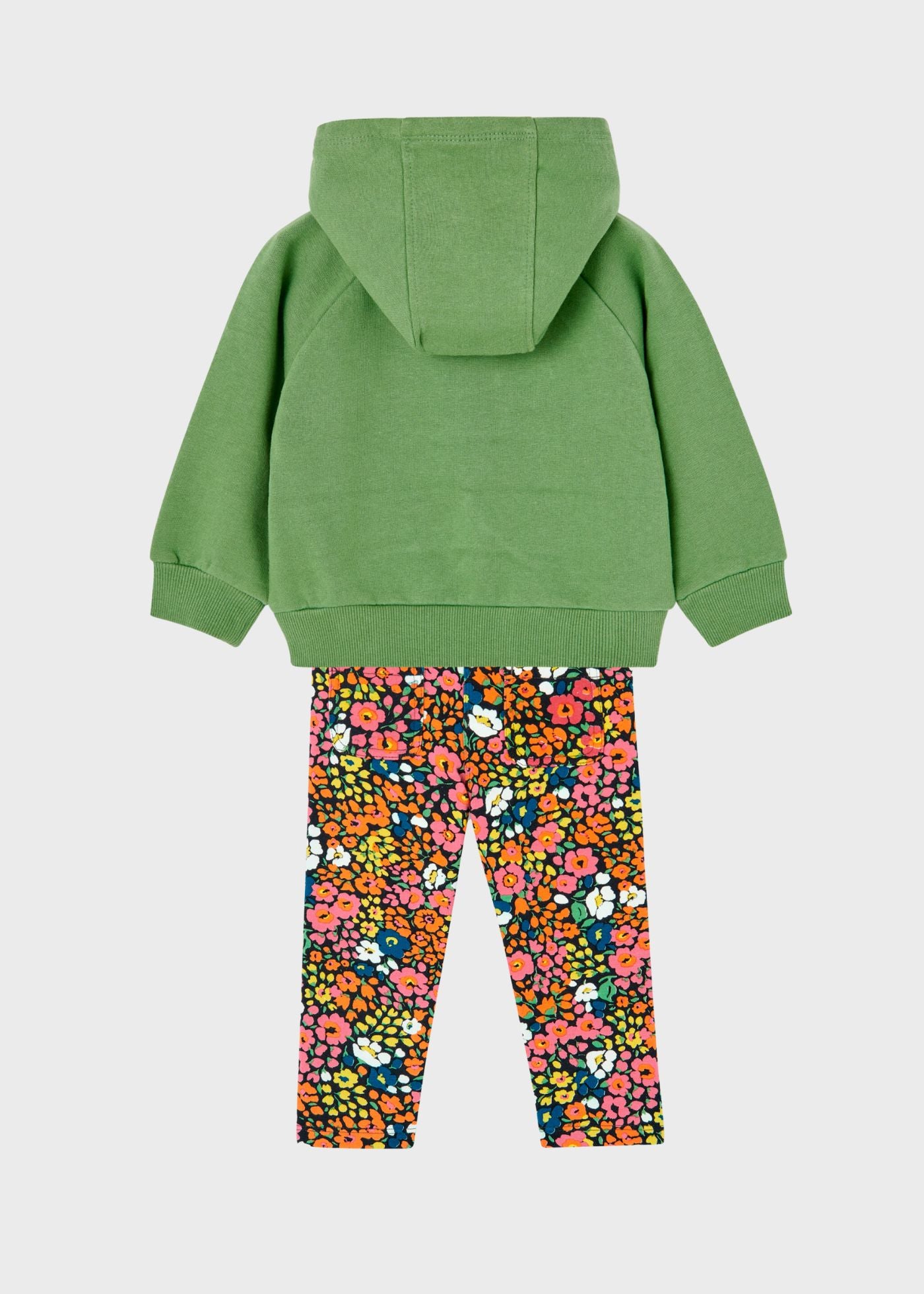 Conjunto sudadera y pantalón de felpa garden mini niña