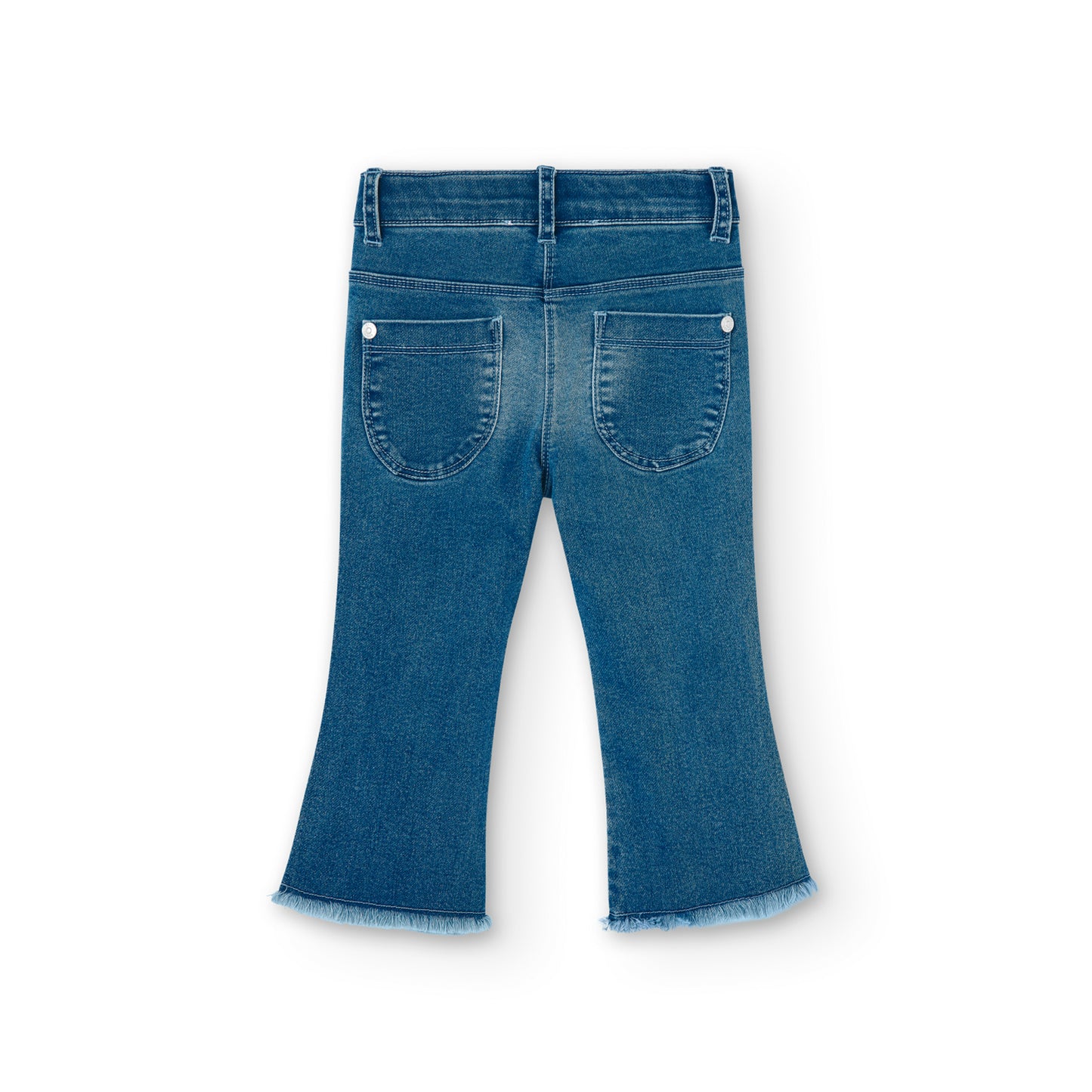 Pantalón denim punto mini niña