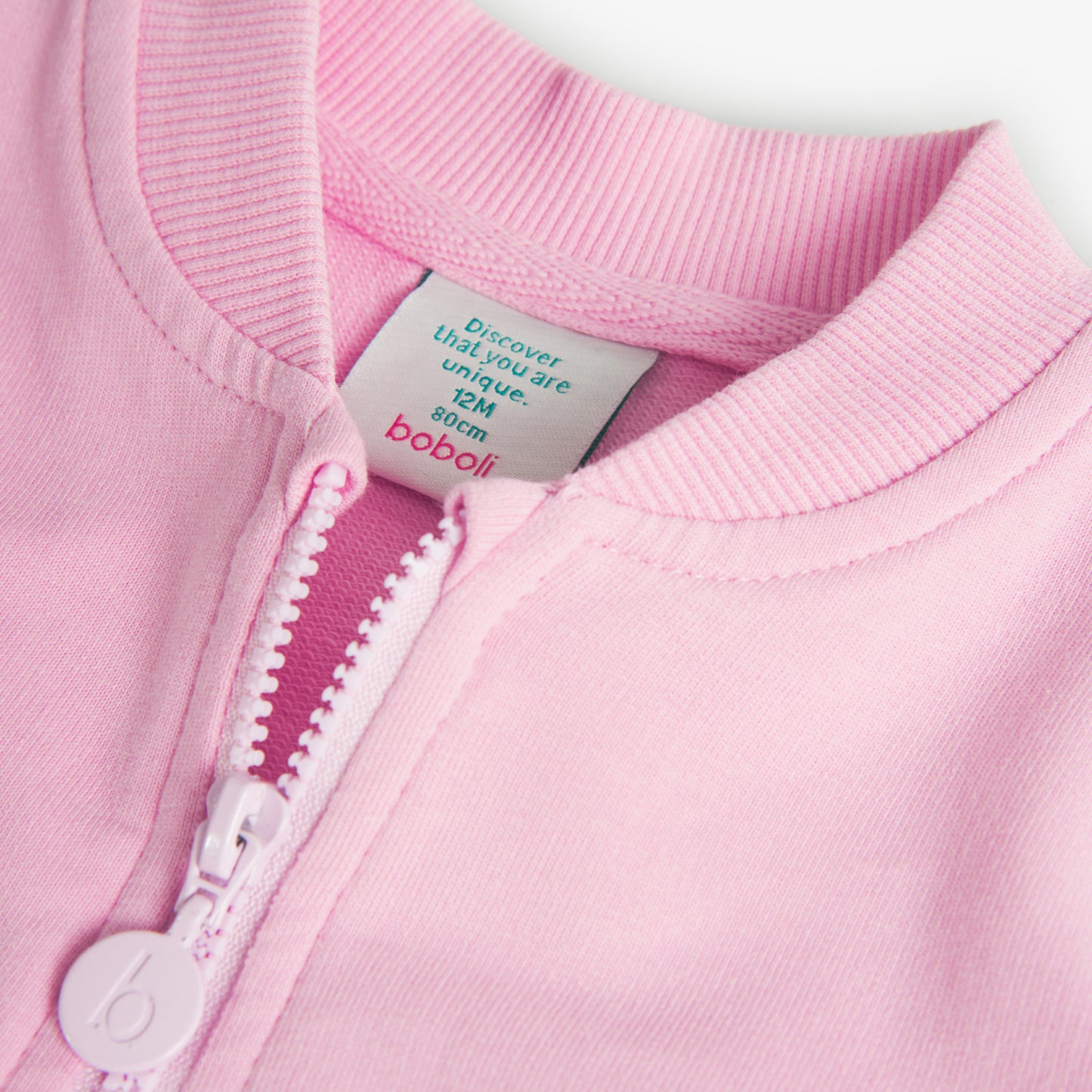 Sudadera felpa rosa mini niña