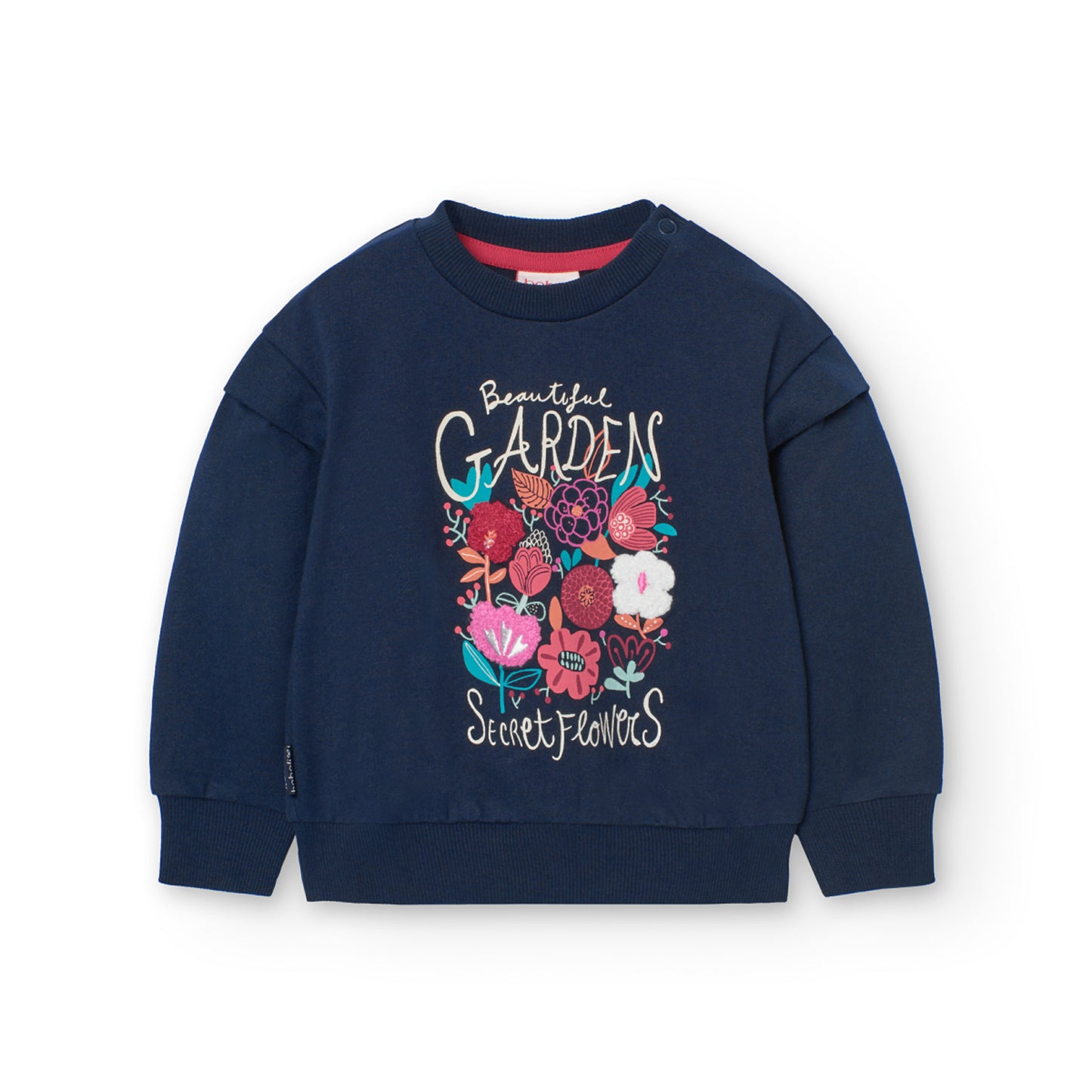 Sudadera felpa azul marino Gardens para mini niña