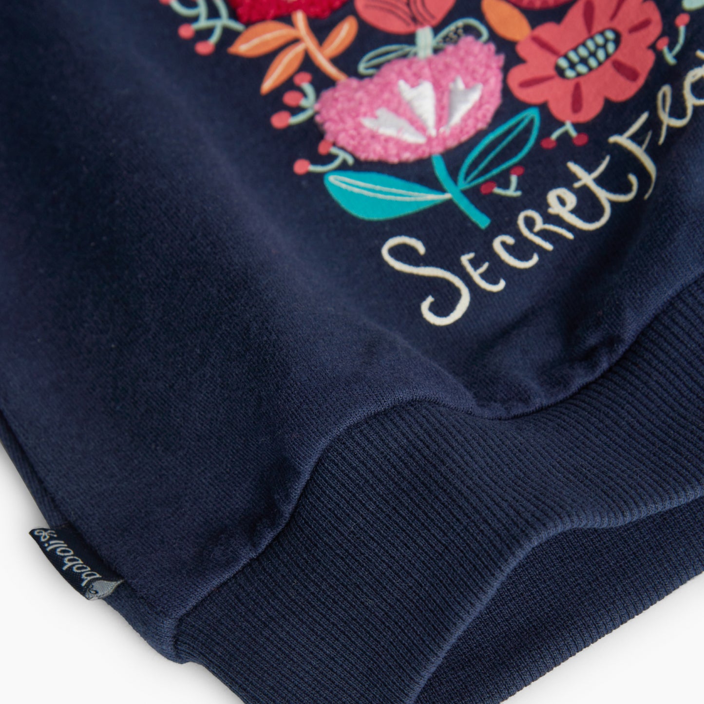 Sudadera felpa azul marino Gardens para mini niña