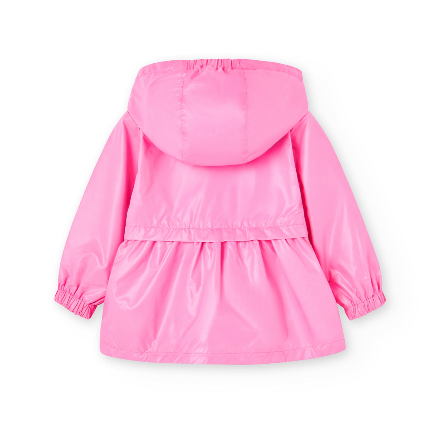 Chamarra impermeable reversible rosa mini niña