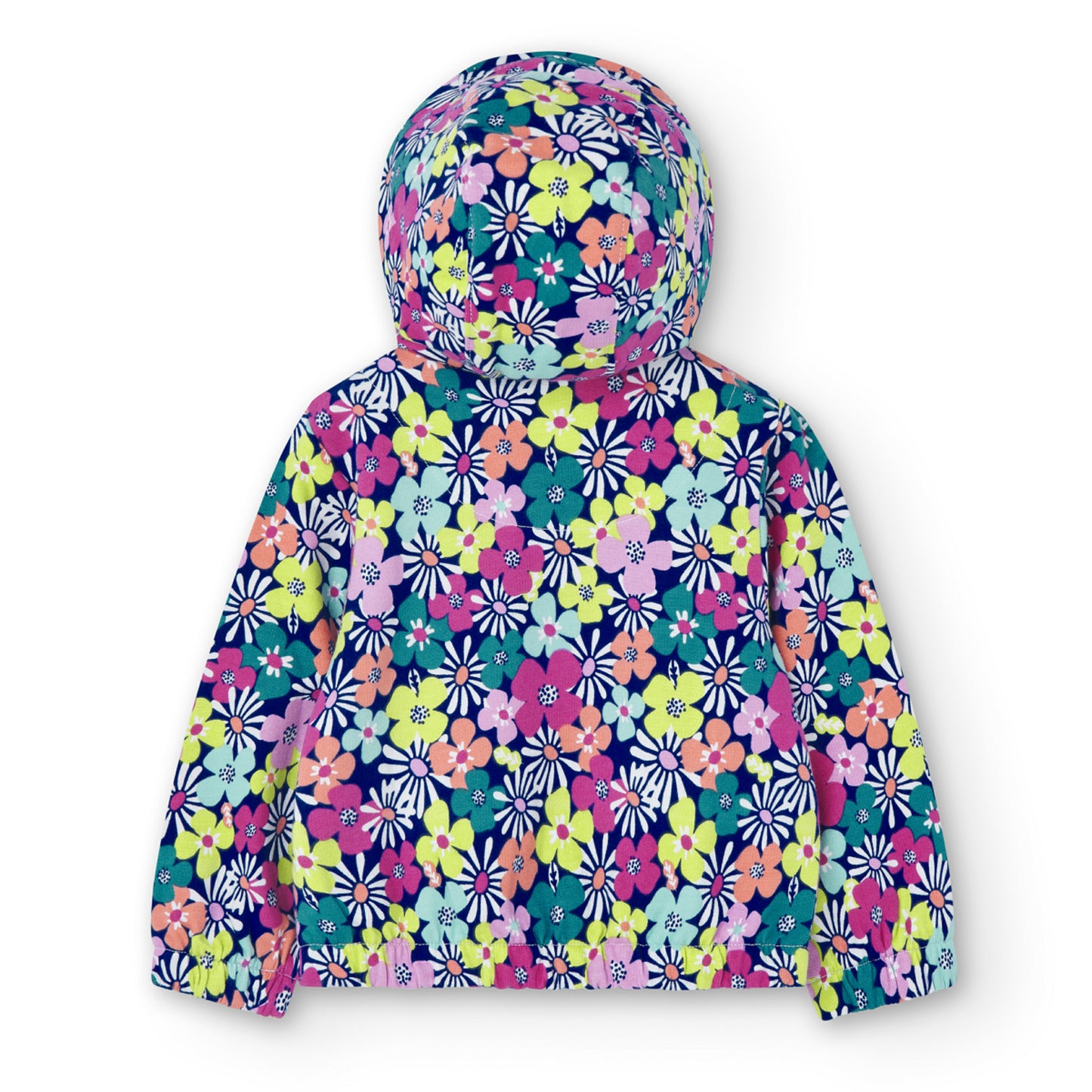 Sudadera felpa flores mini niña