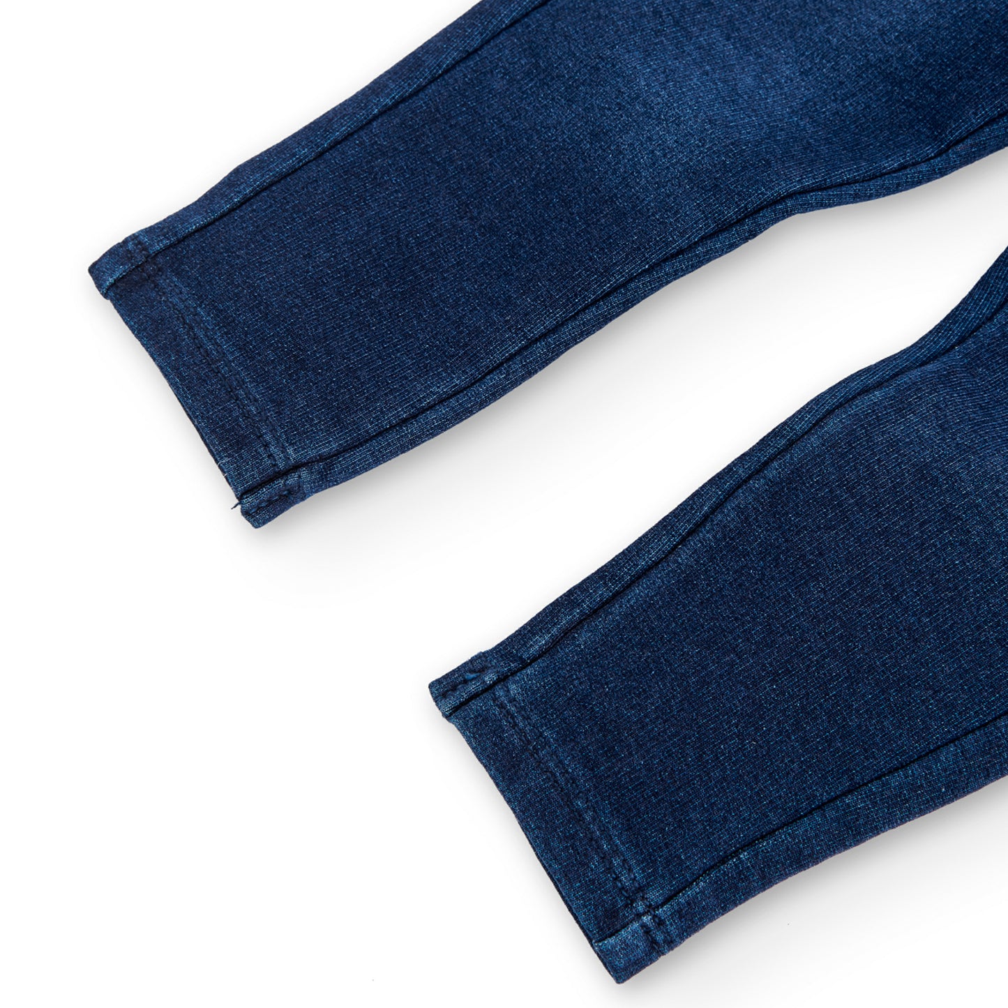 Pantalón felpa denim stretch azul marino mini niña