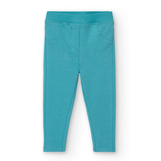 Pantalón aqua de felpa para mini niña