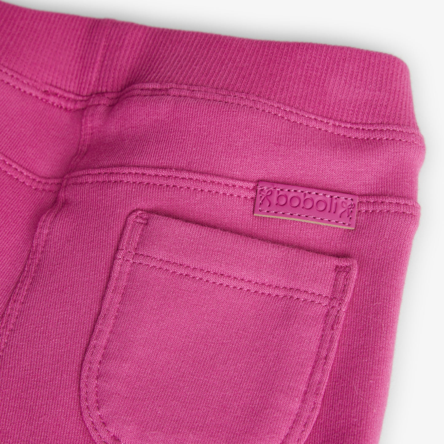 Pantalón rosa de felpa para mini niña