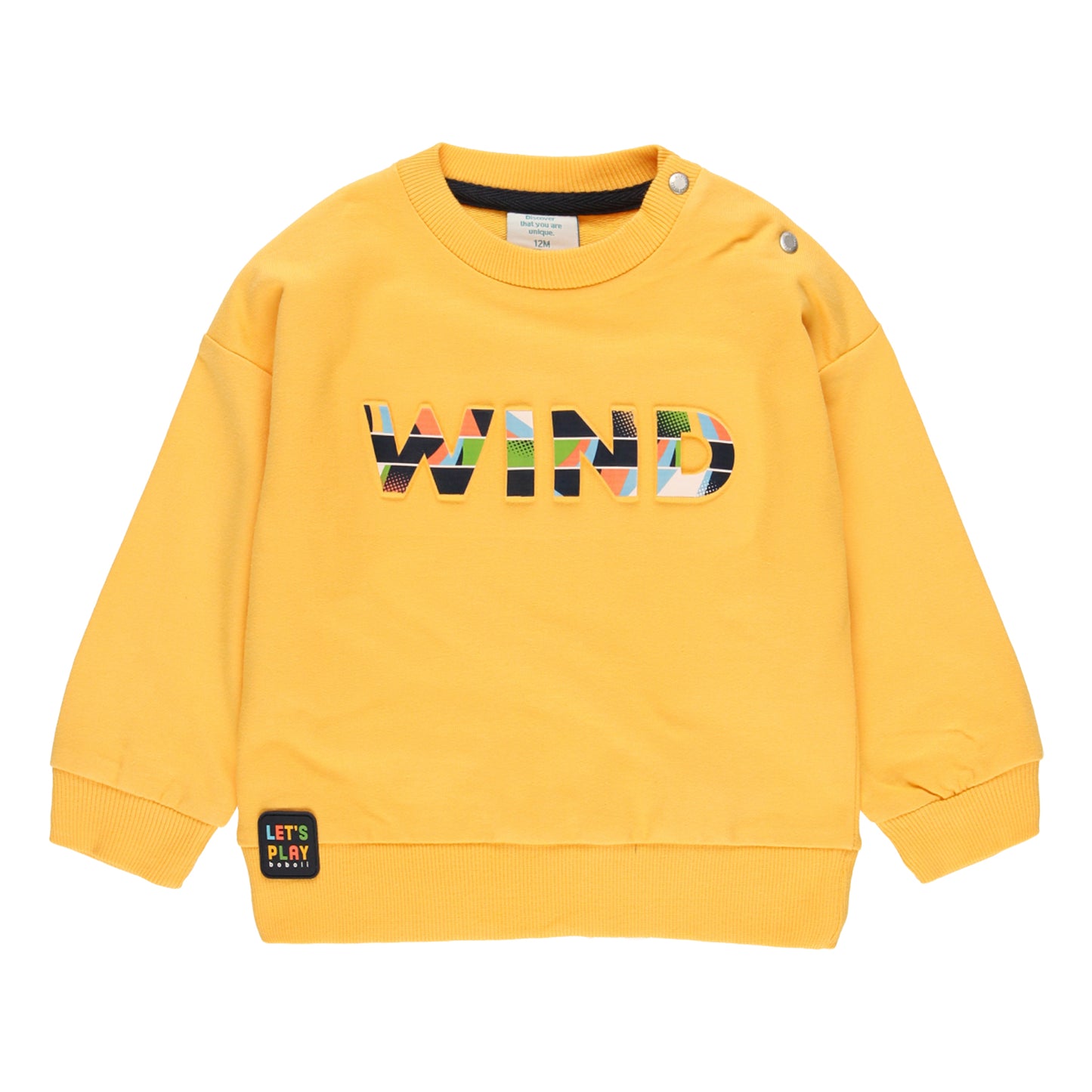 Sudadera felpa amarilla mini niño