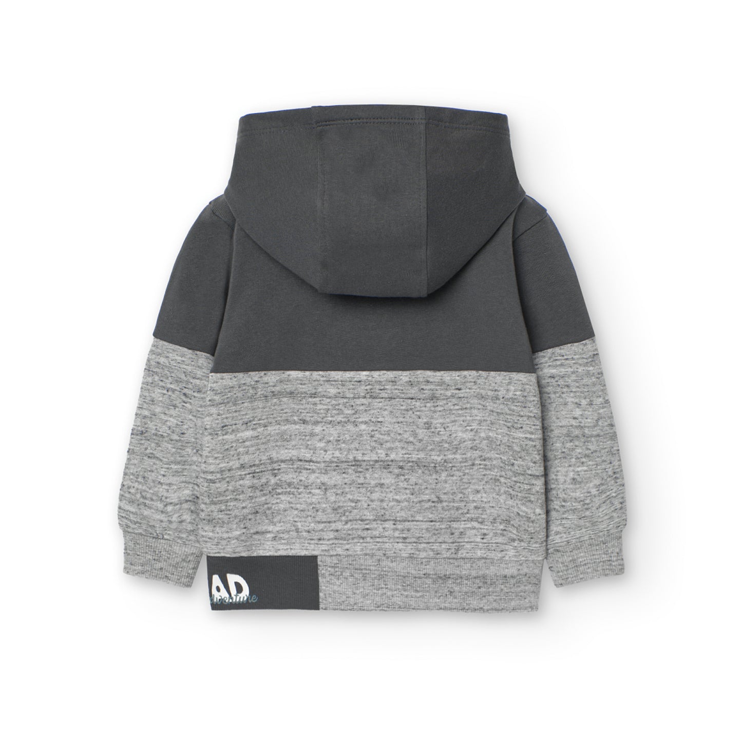 Sudadera gris afelpada RIDER para mini niño