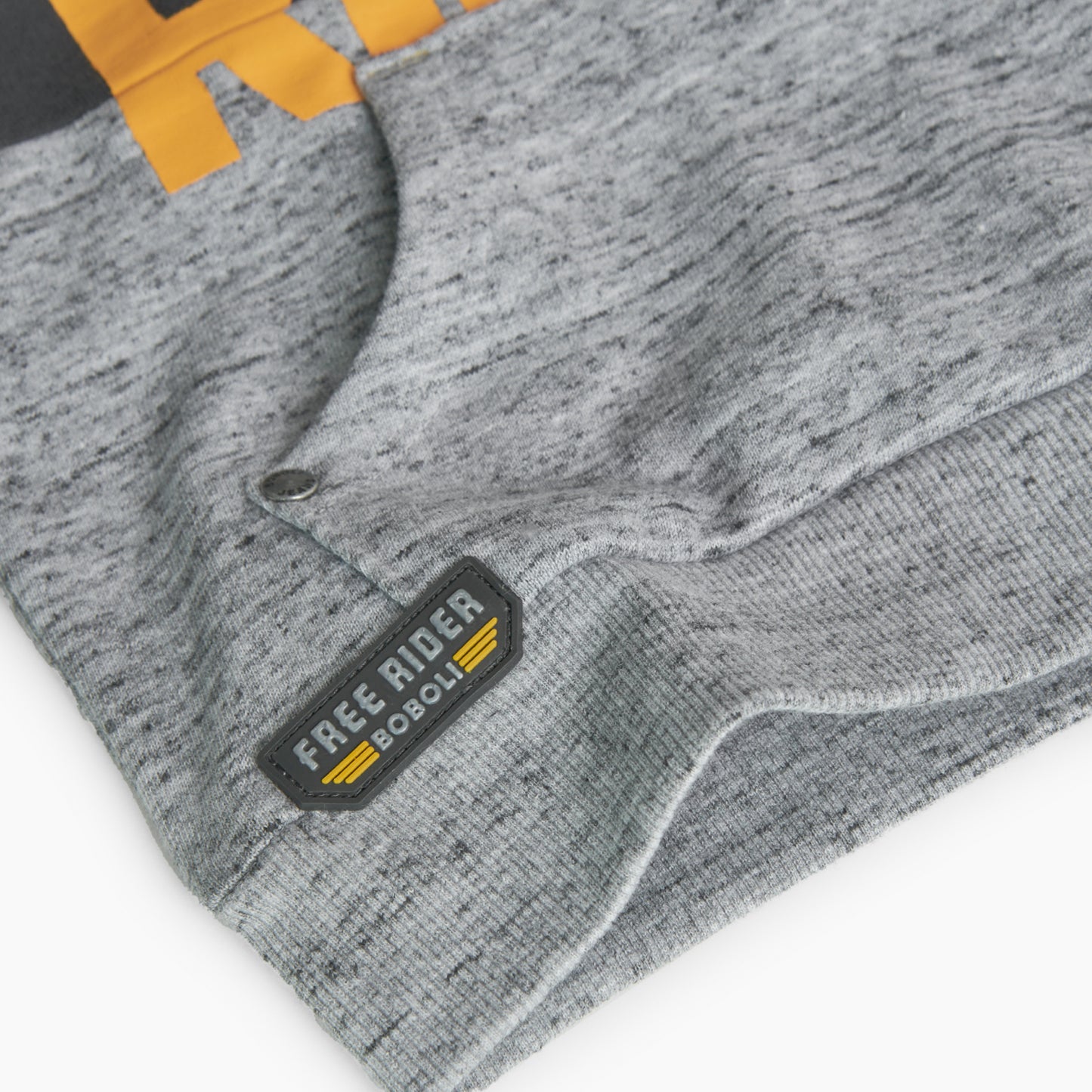 Sudadera gris afelpada RIDER para mini niño