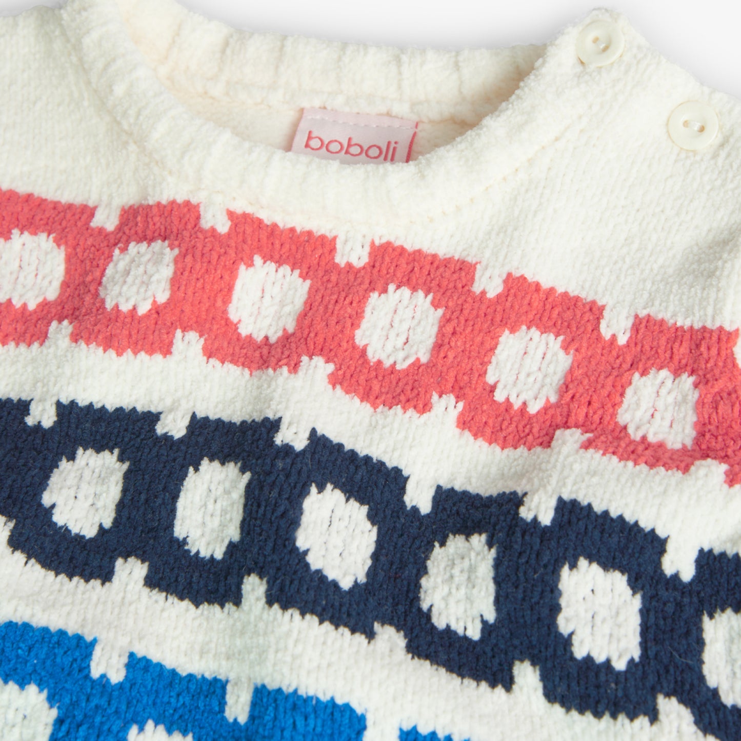 Suéter tricot blanco para mini niño