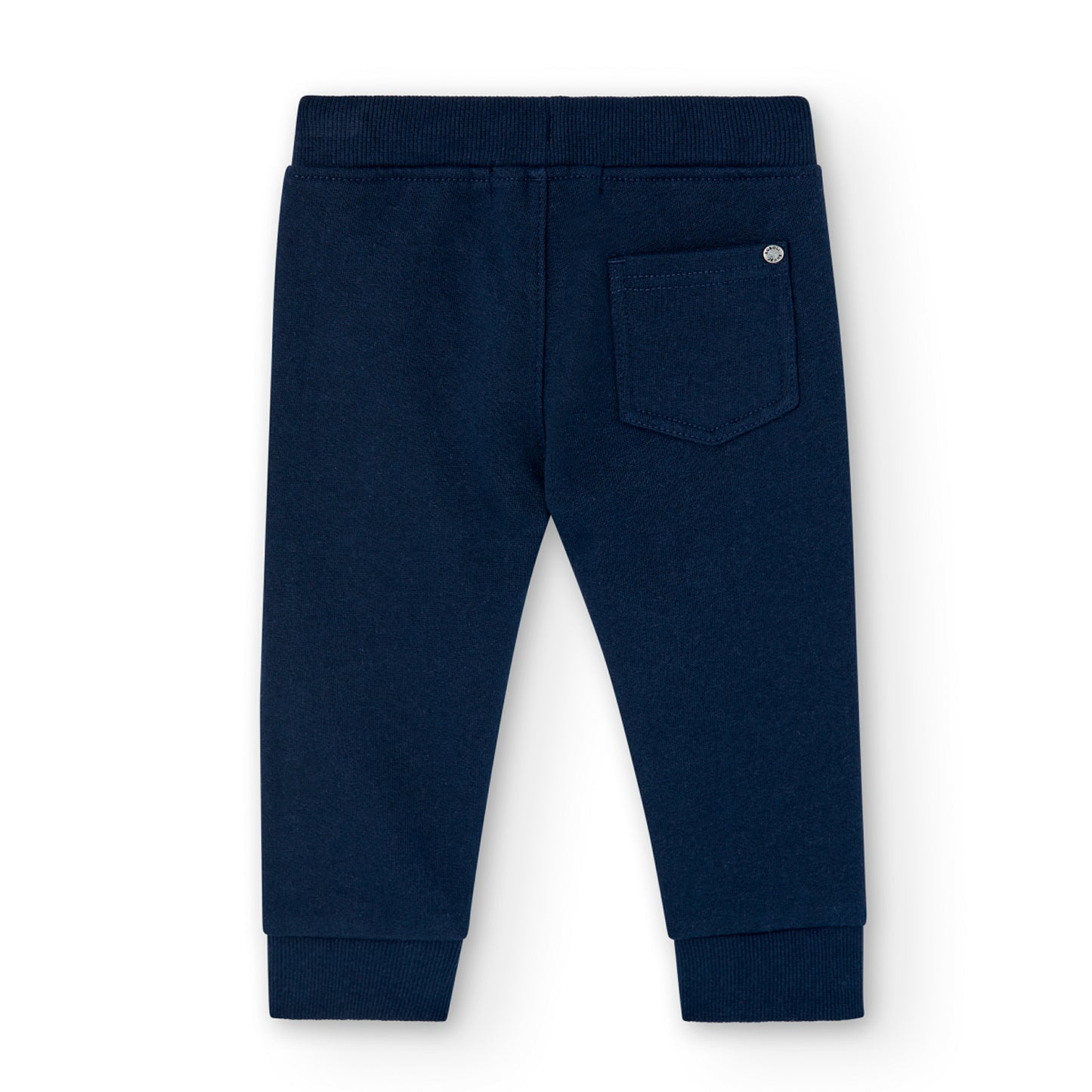 Pants felpa básico azul marino mini niño