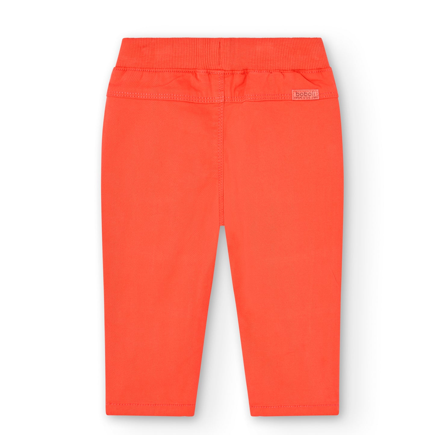 Pantalón gabardina rojo coral mini niño