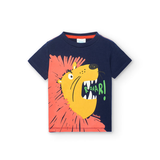 Playera punto león mini niño