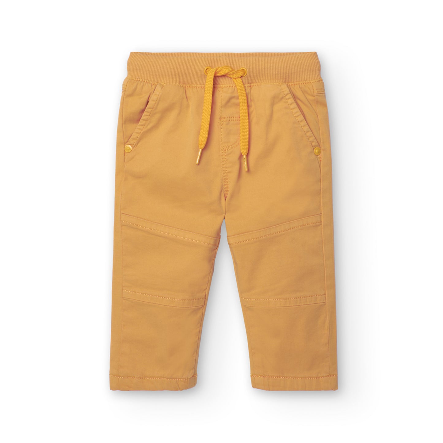 Pantalón jogger mostaza mini niño