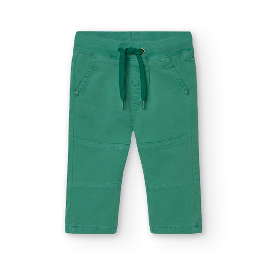 Pantalón jogger verde mini niño