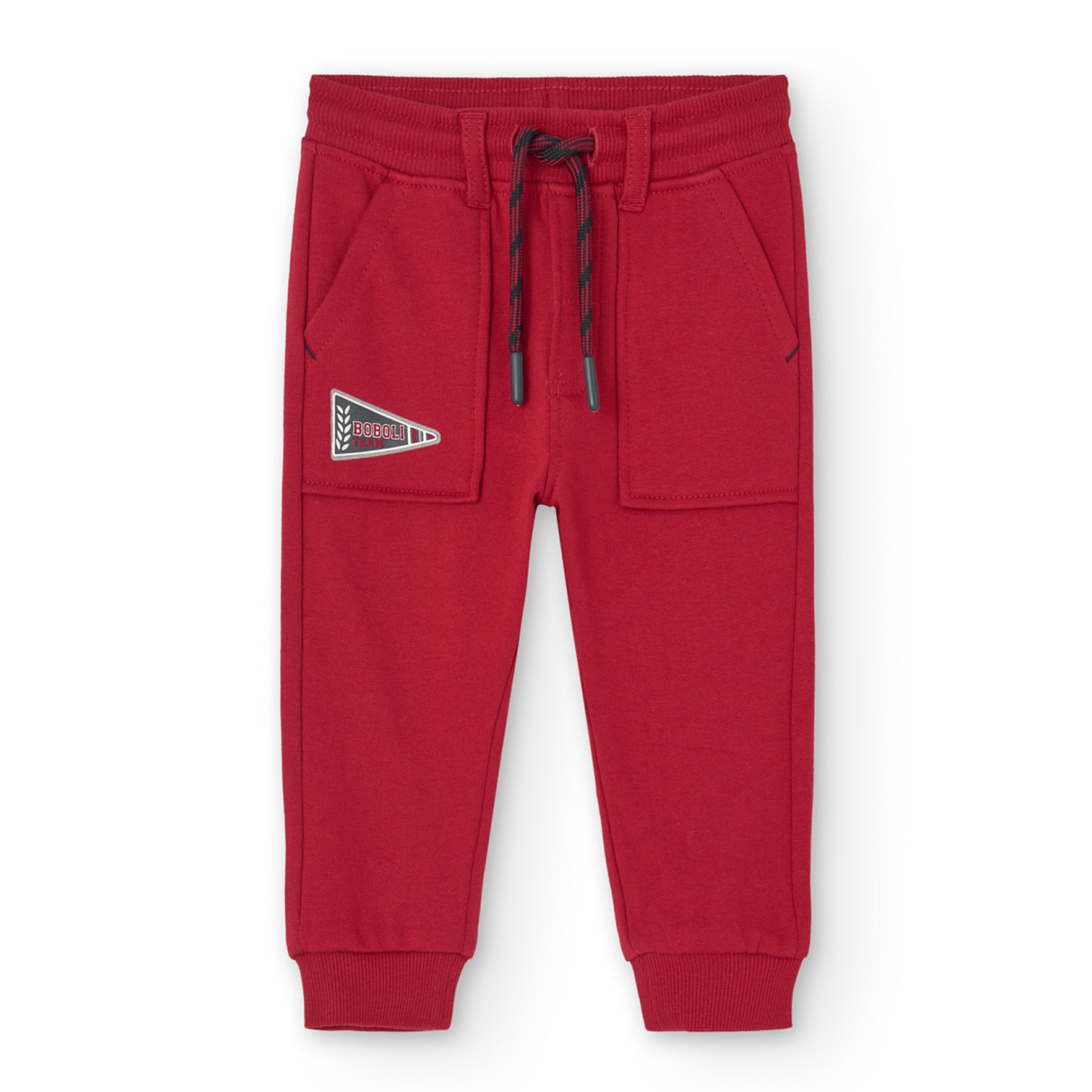 Pants rojo felpa mini niño