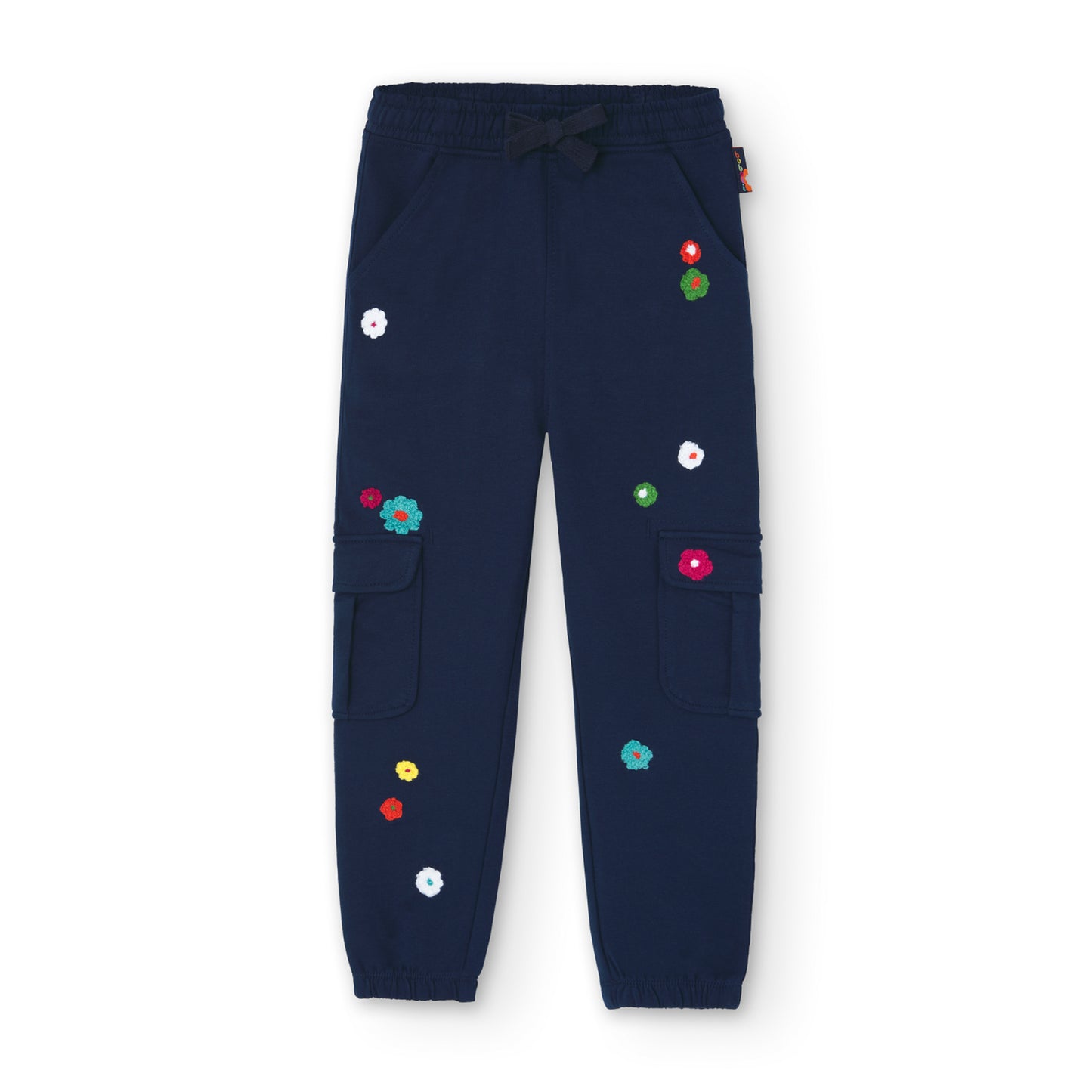 Pantalón felpa stretch flores mini niña y niña jr