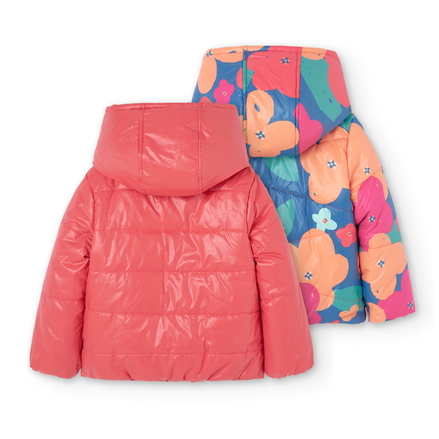 Chamarra impermeable reversible para mini niña y niña jr