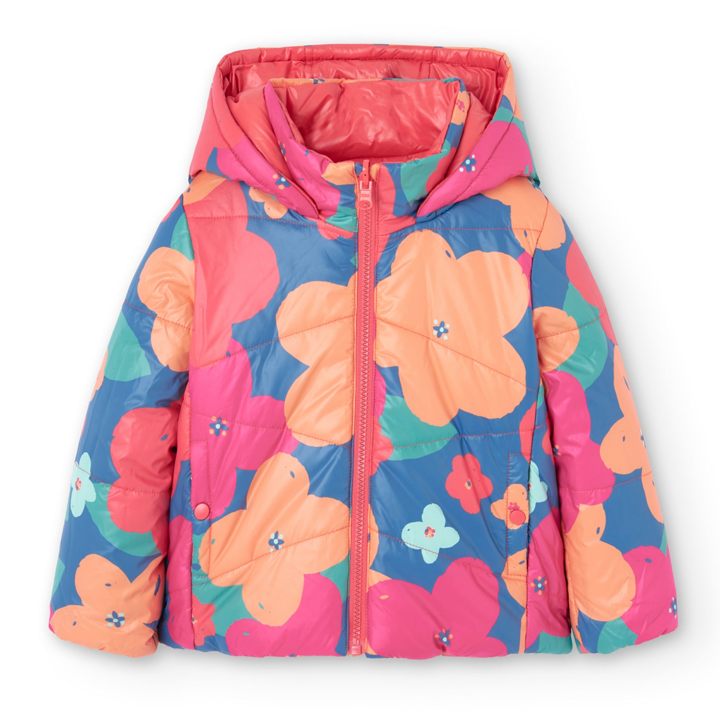 Chamarra impermeable reversible para mini niña y niña jr