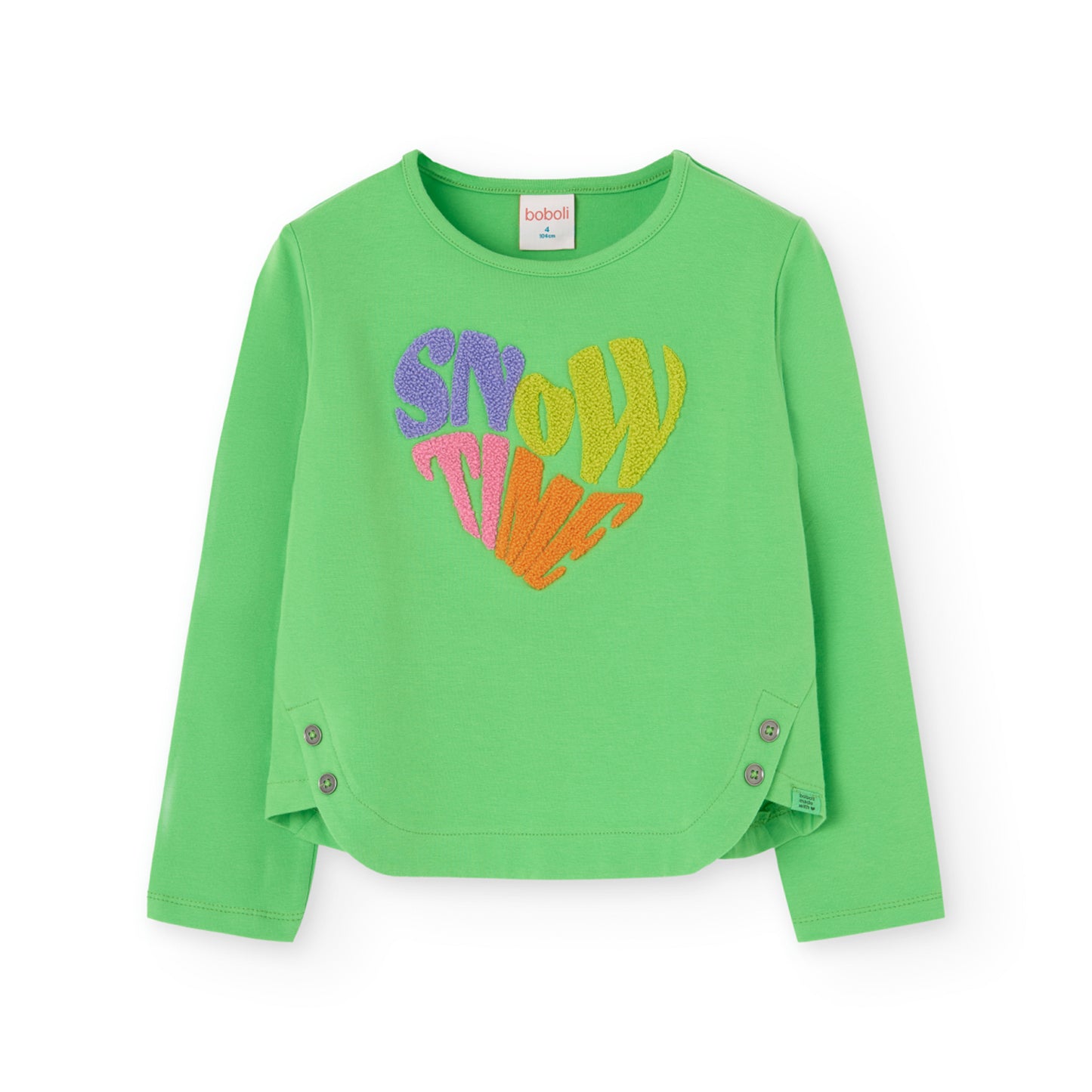 Blusa verde neon para niña jr