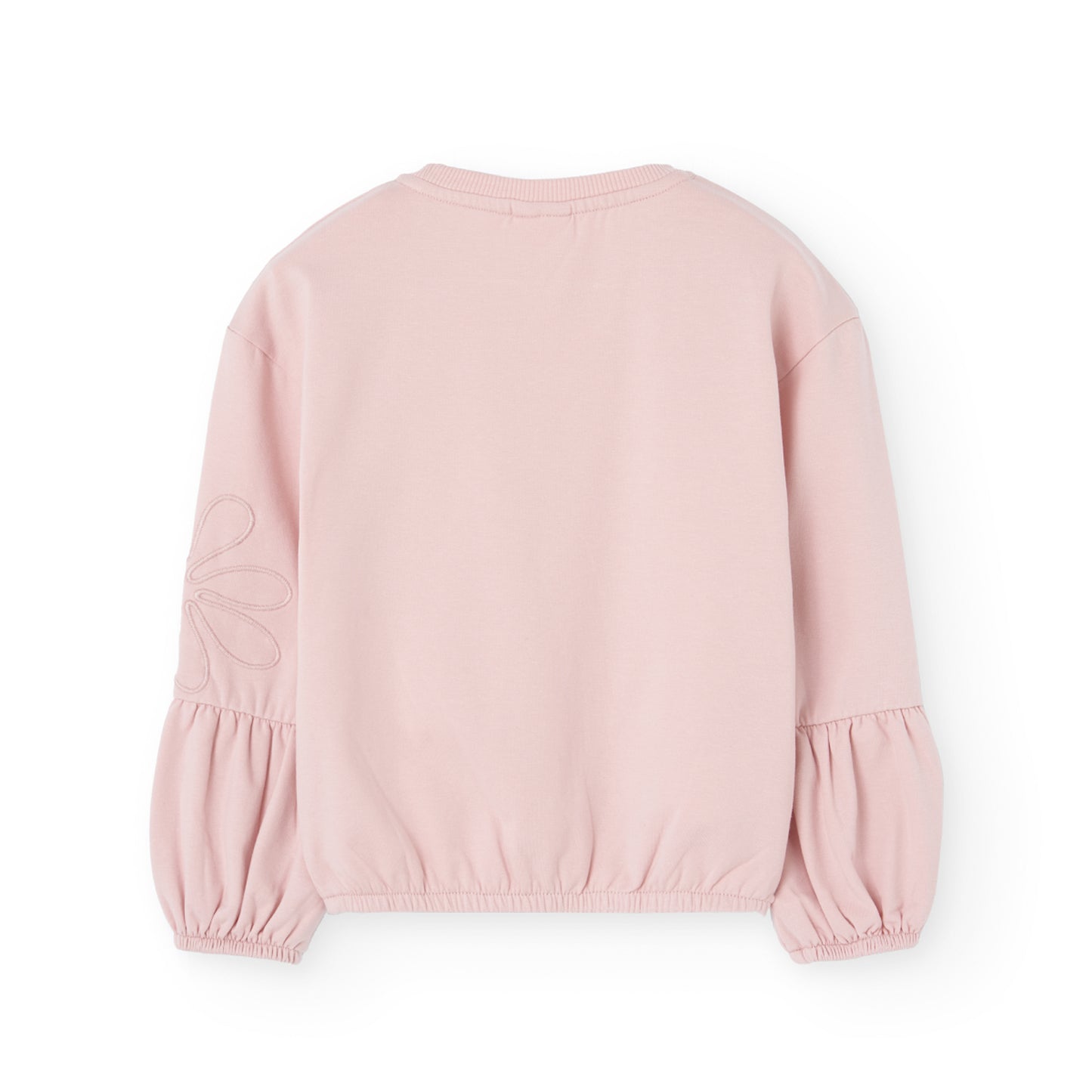 Sudadera rosa pétalo para niña jr