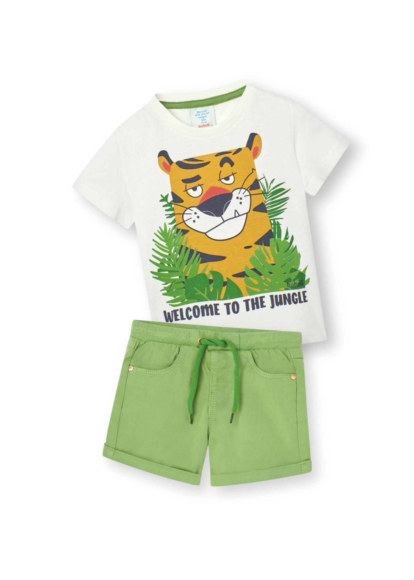 Conjunto playera con short tigre mini niño