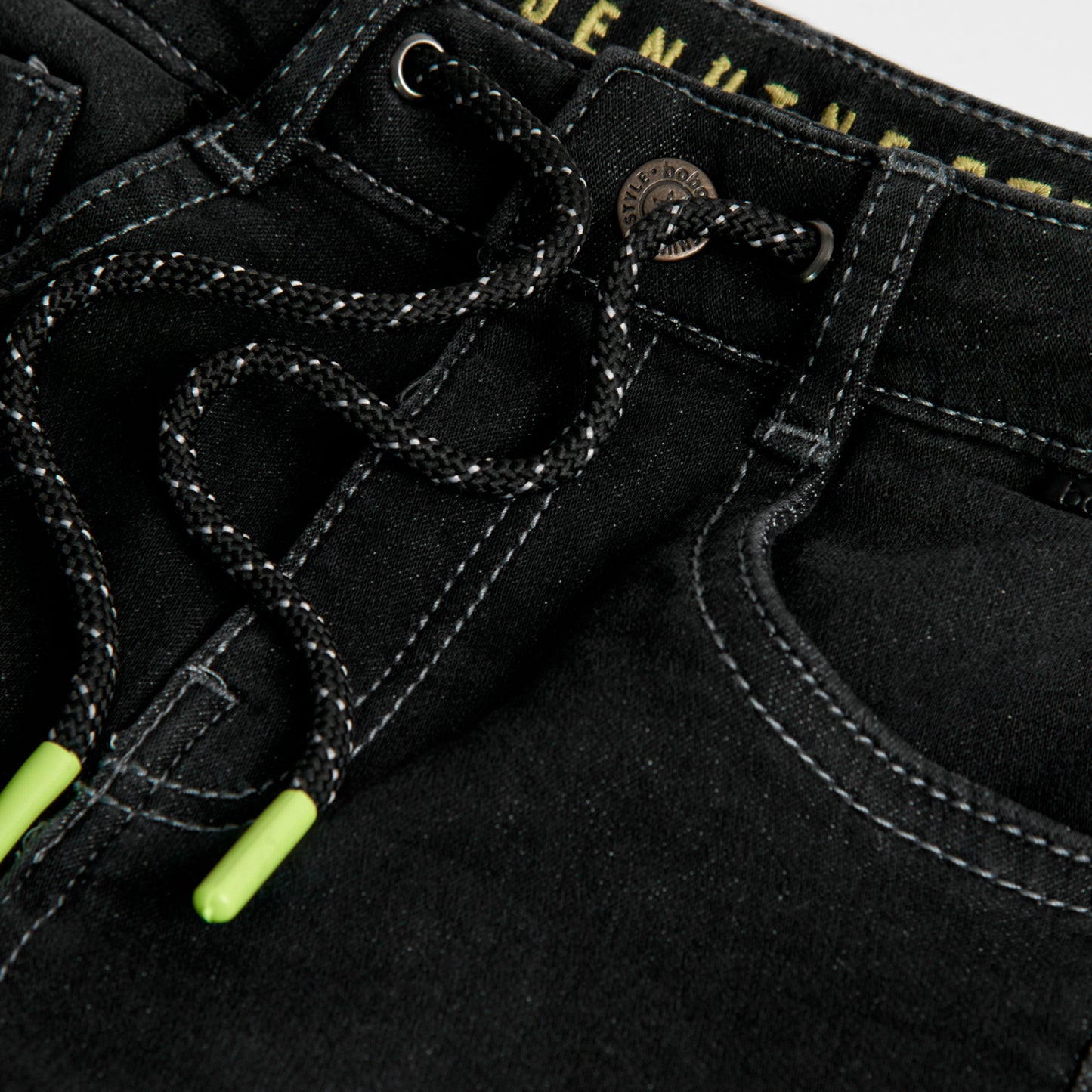 Pantalón negro denim niño jr