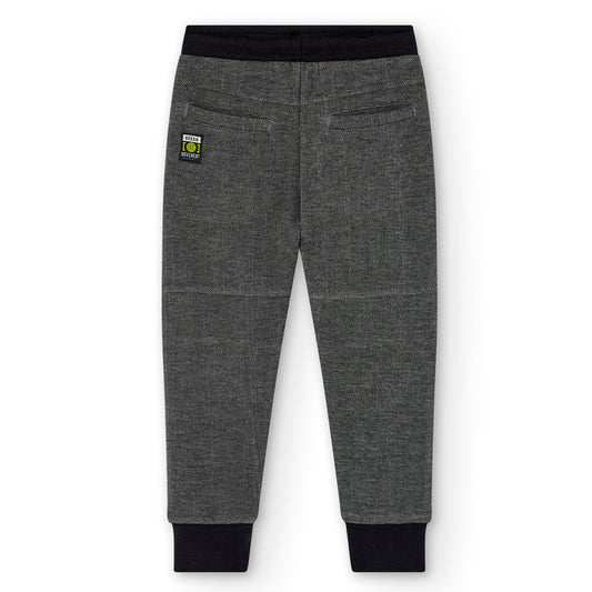 Pants punto fantasía negro con gris niño jr