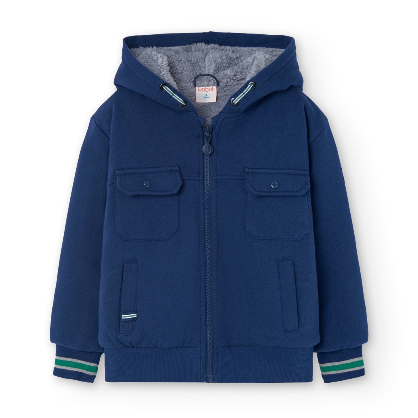 Sudadera polar azul marino para niño jr