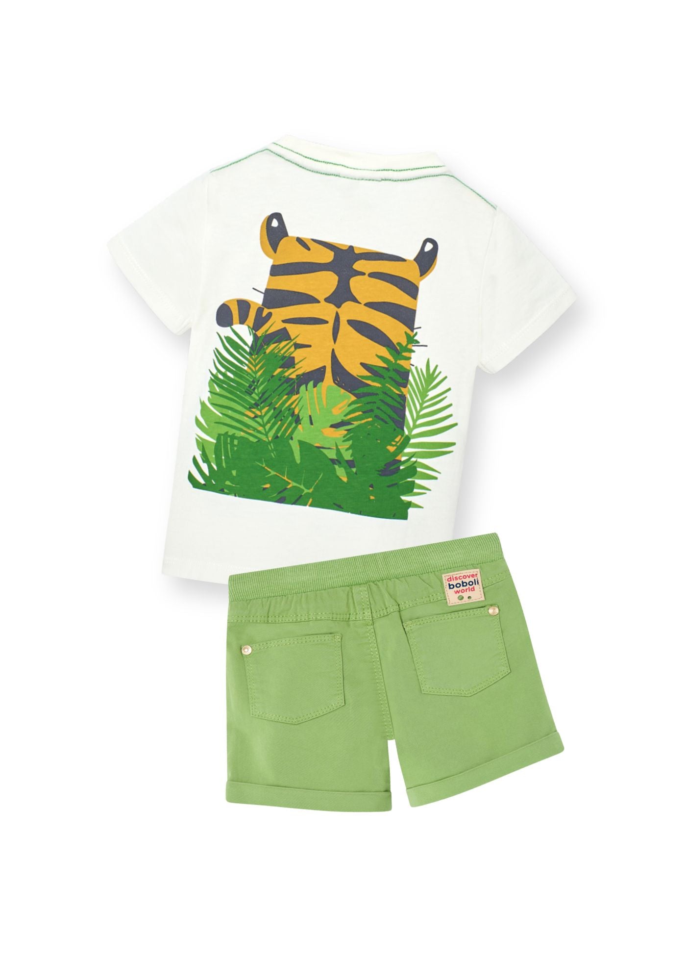 Conjunto playera con short tigre mini niño