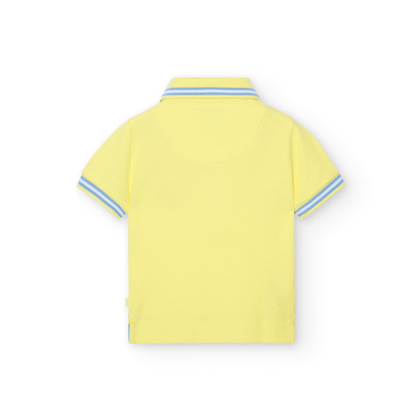 Playera polo amarillo mini niño