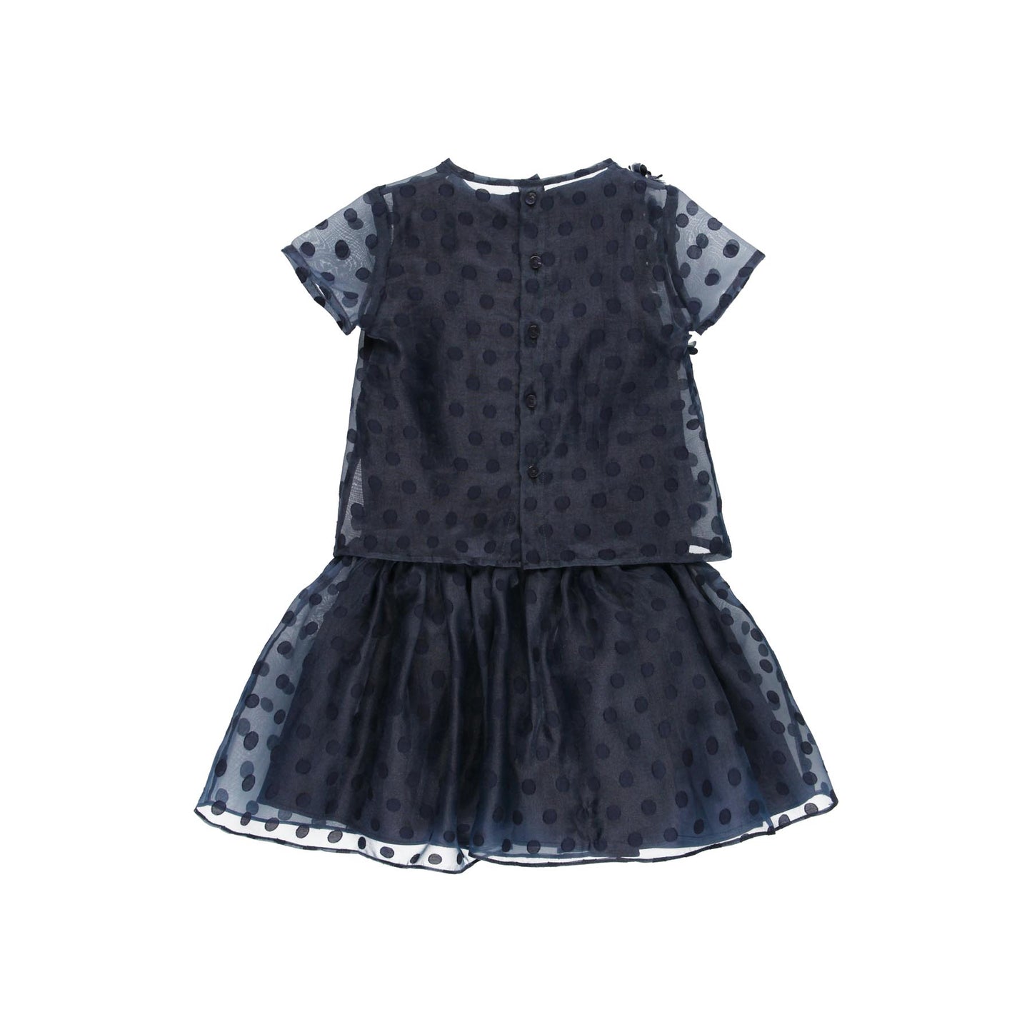 Vestido de tul azul marino mini niña