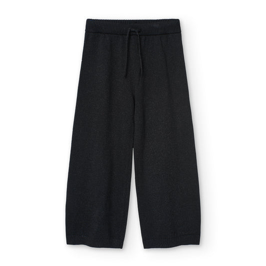 Pantalón tricot negro para niña jr