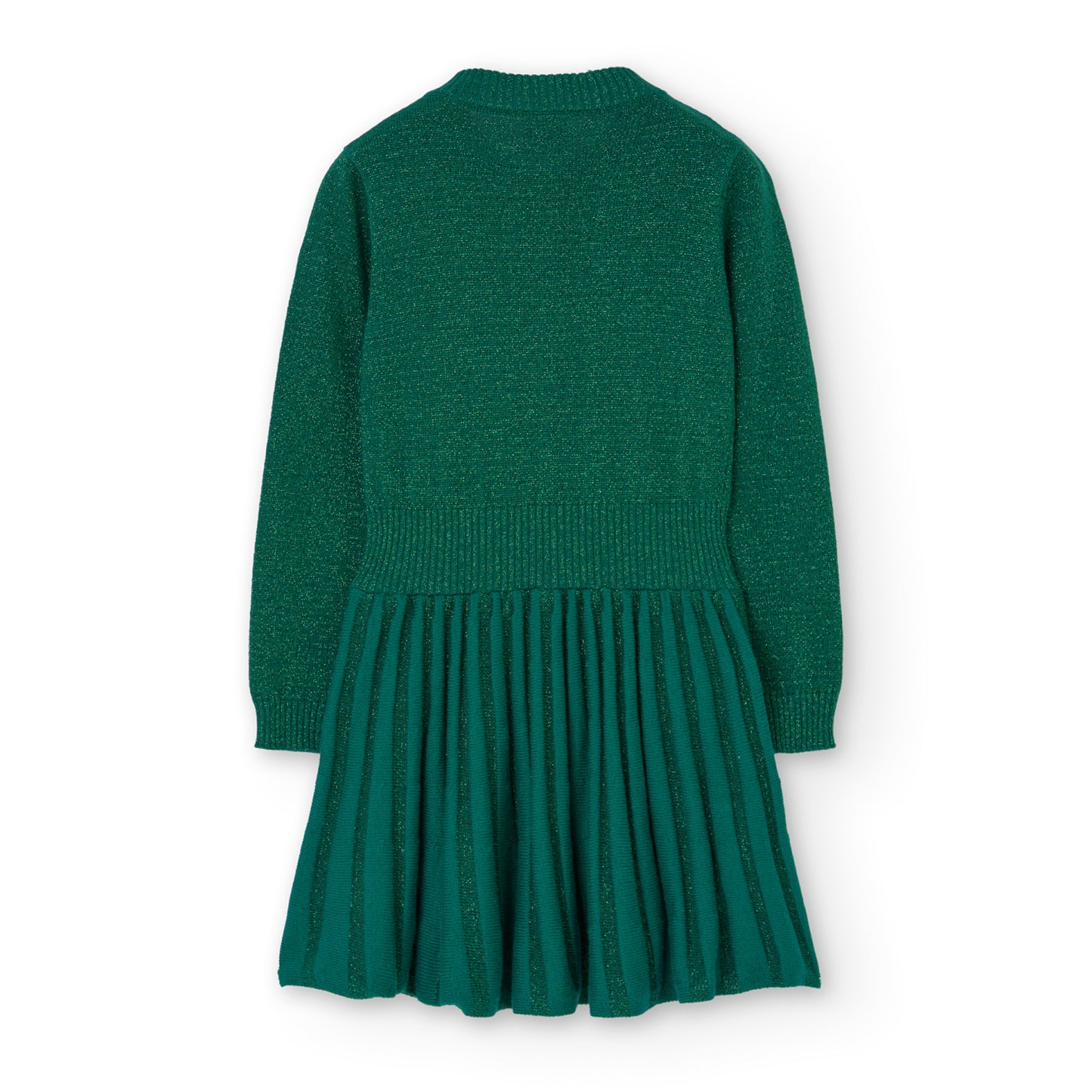 Vestido verde tricot para niña jr