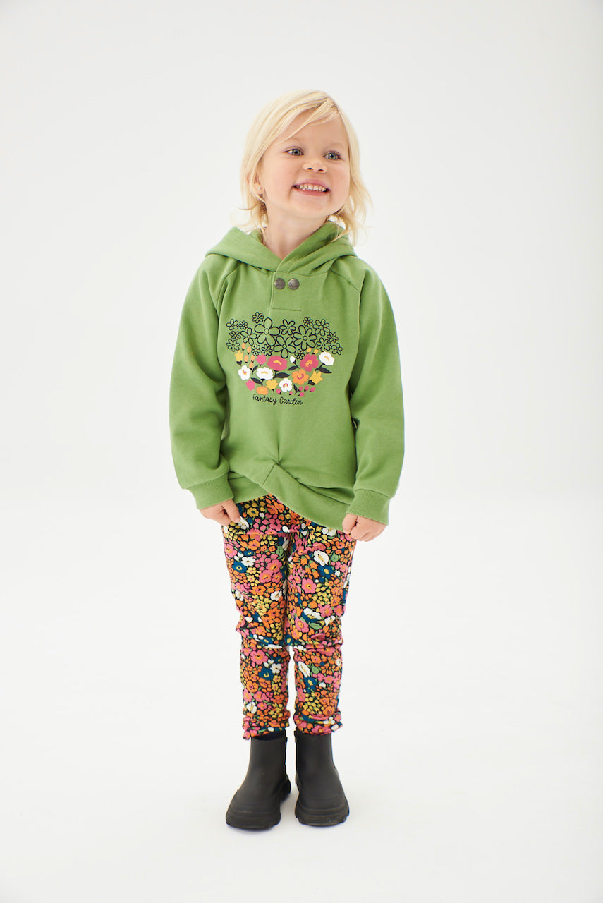 Conjunto sudadera y pantalón de felpa garden mini niña