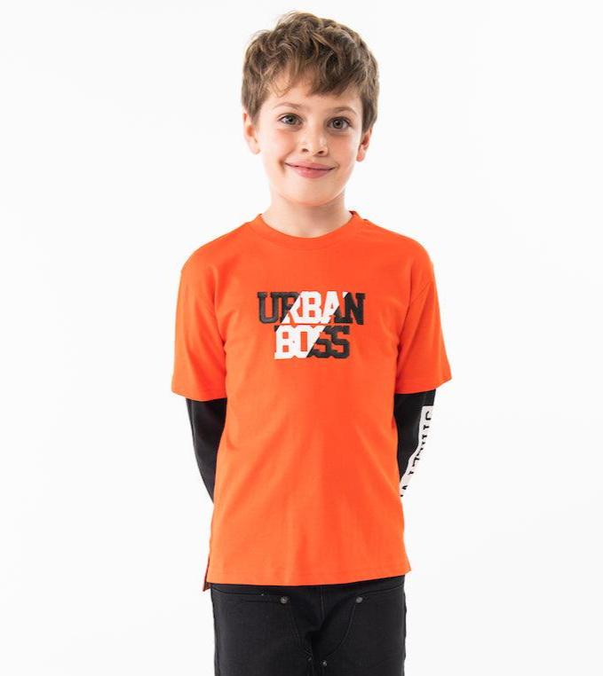 Playera manga larga para niño jr