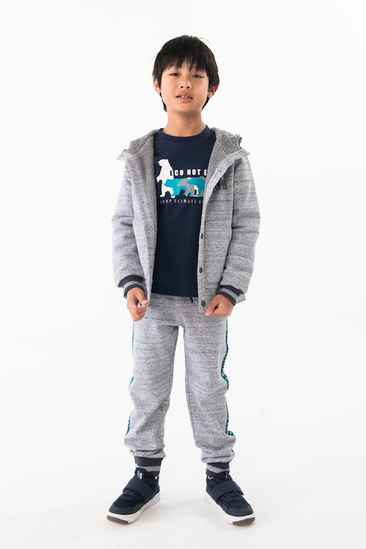 Conjunto de pants gris vigoré para niño jr