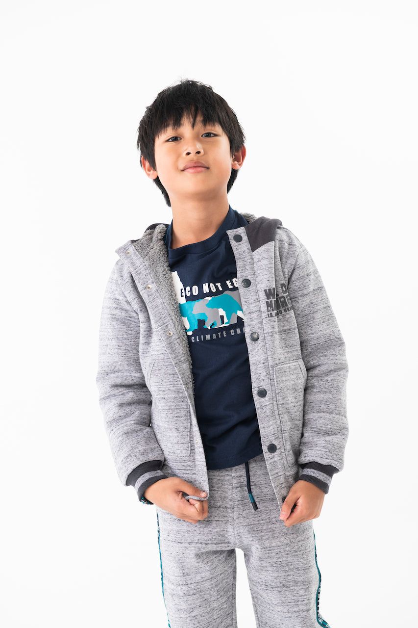 Conjunto de pants gris vigoré para niño jr