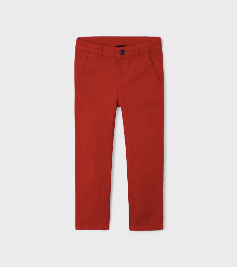 Pantalón chino Better Cotton rojo mini niño