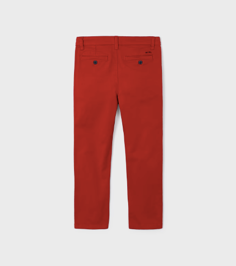 Pantalón chino Better Cotton rojo mini niño