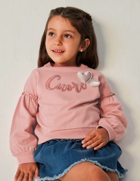 Sudadera estampada Better Cotton mini niña