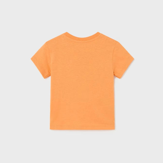 Playera manga corta con relieve bebé niño