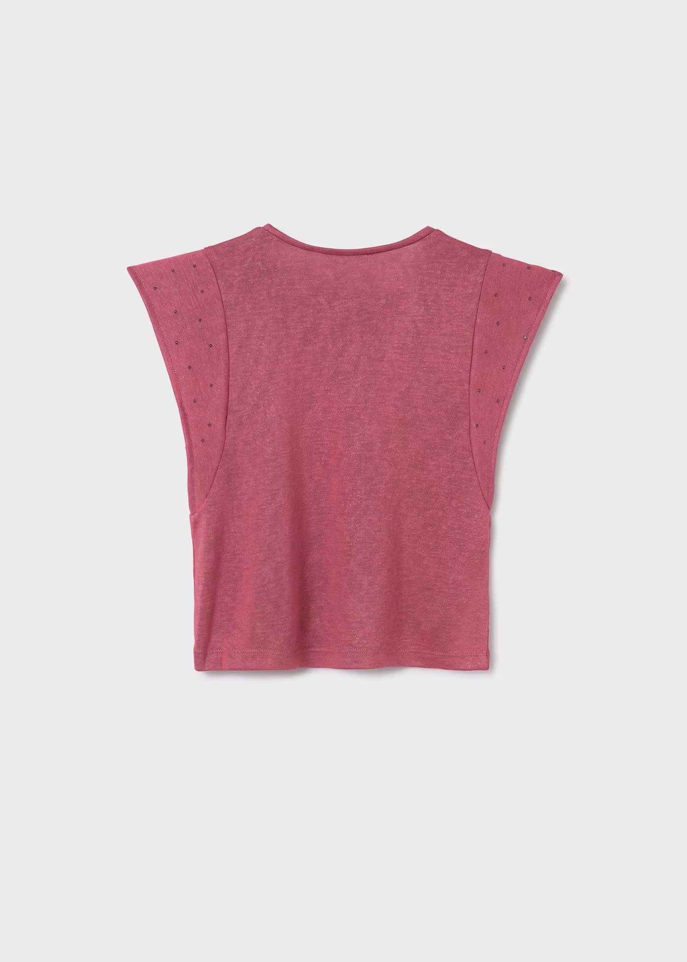 Blusa rosa tirantes con tachuelas niña jr