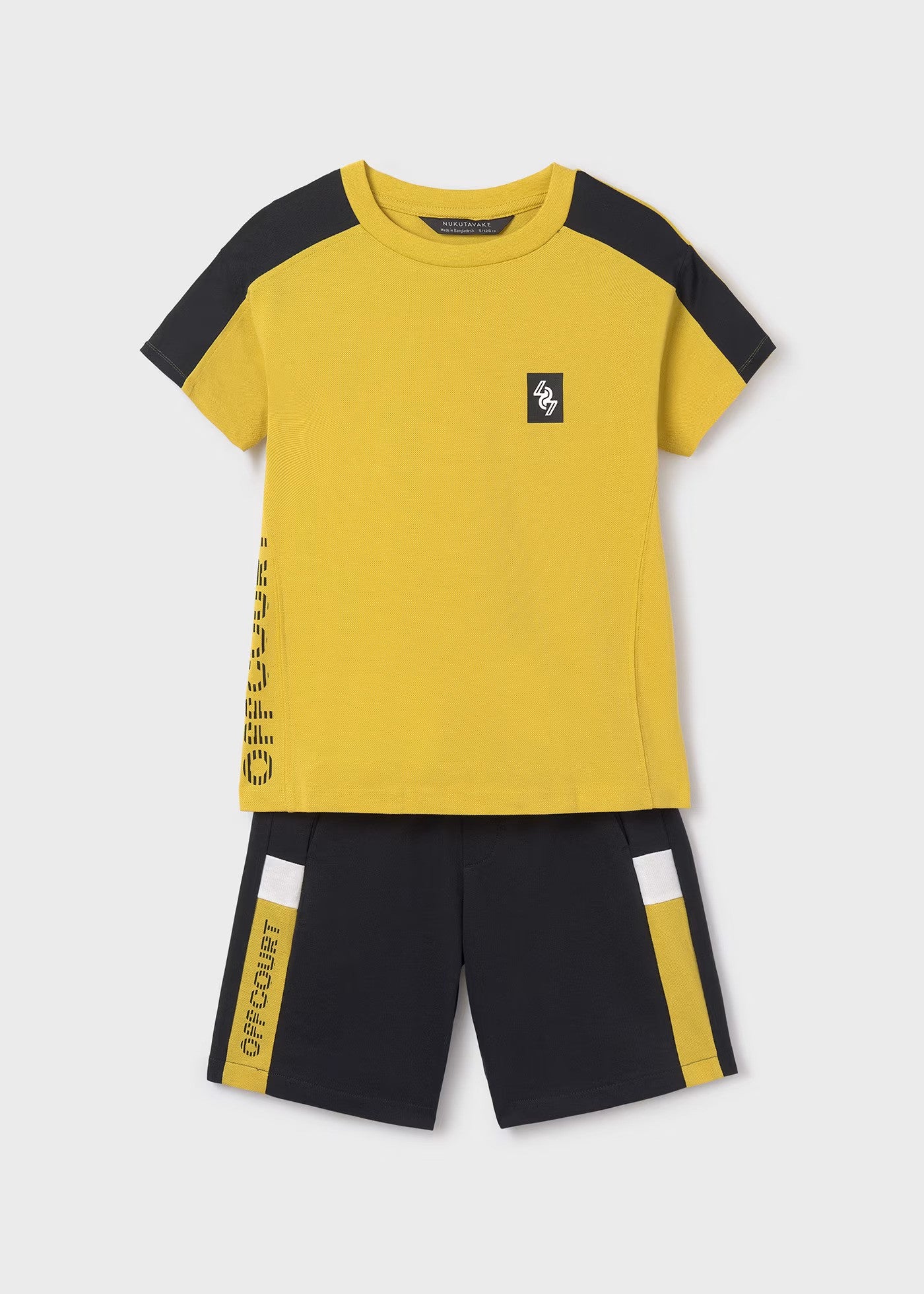 Conjunto 2 piezas sport amarillo niño jr