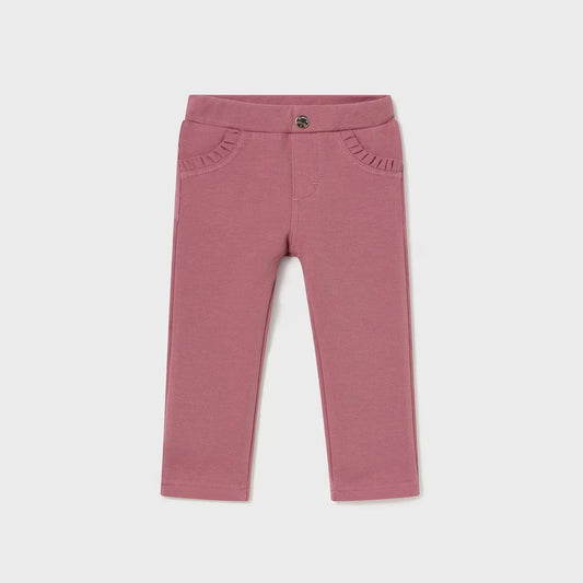 Pantalón rosa básico para bebé niña