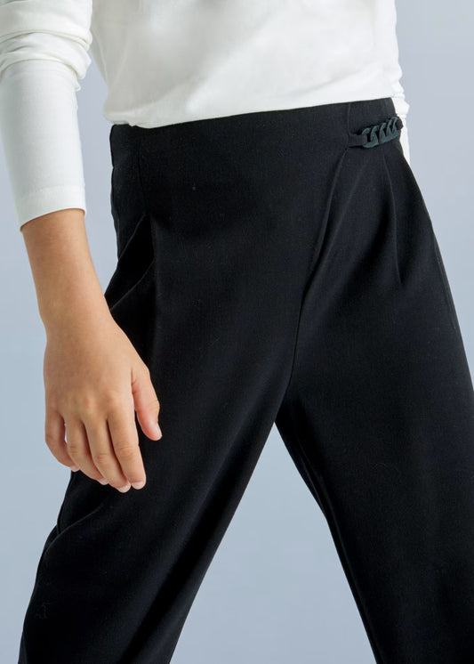 Pantalón negro cadena para niña jr