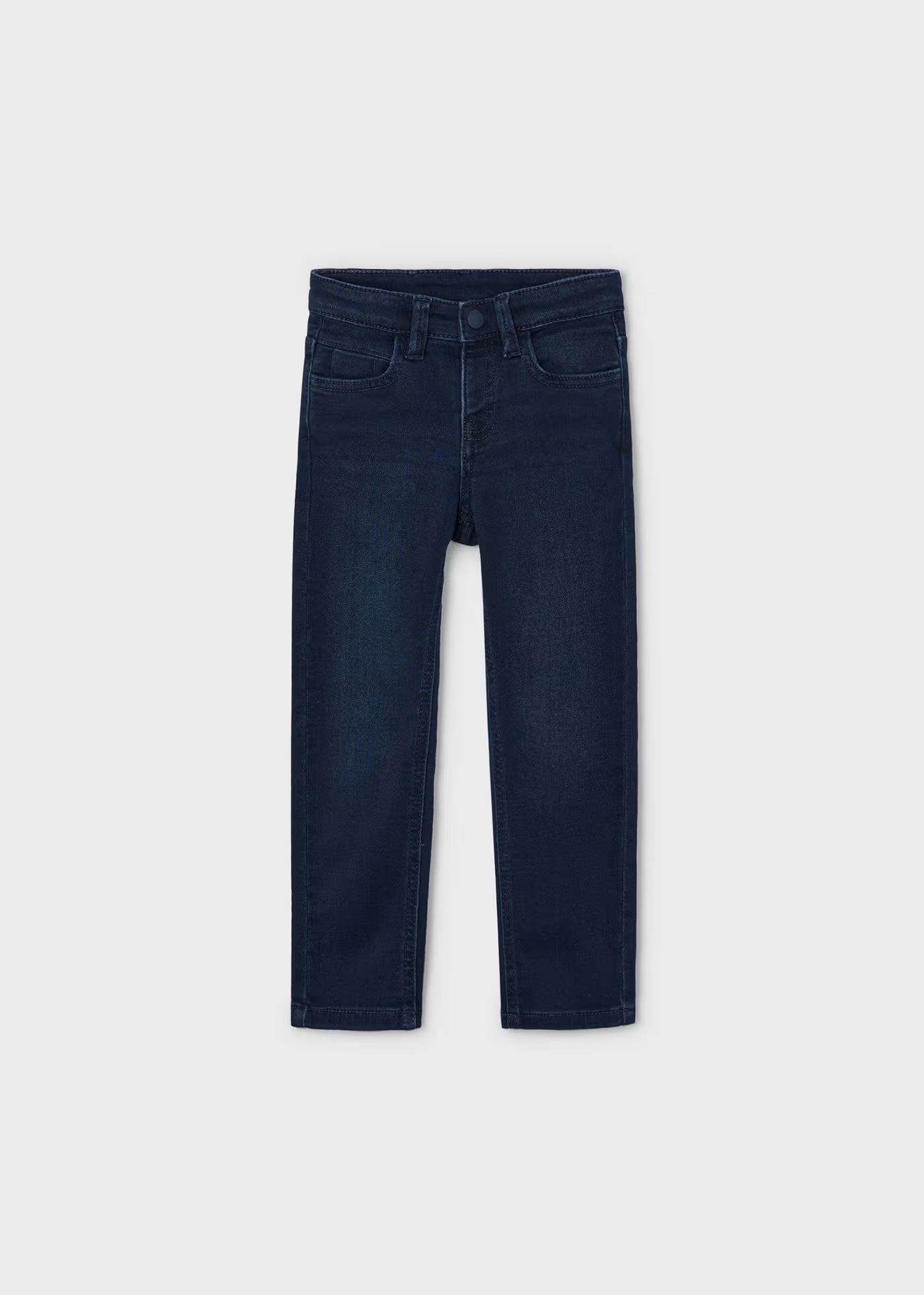 Pantalón de mezclilla azul marino slim fit para mini niño